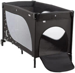 Babygo MoonStars Black Melange Campingbed 4803 -babybenodigdheden babygo moonstars black campingbed 3