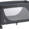 Babygo MoonStars Grey Melange Campingbed 4801 -babybenodigdheden babygo moonstars grey campingbed