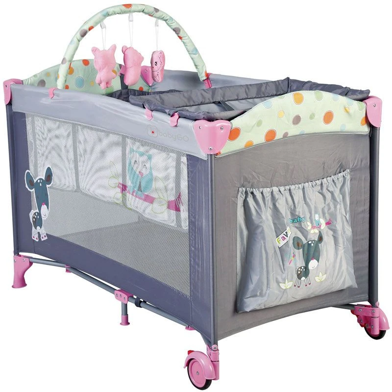 Babygo Sleepwell Pink Campingbed Met Bodemverhoger 4403 Babygo Sleepwell Pink Campingbed Met Bodemverhoger 4403 -babybenodigdheden babygo sleepwell pink campingbed met bodemverhoger 2