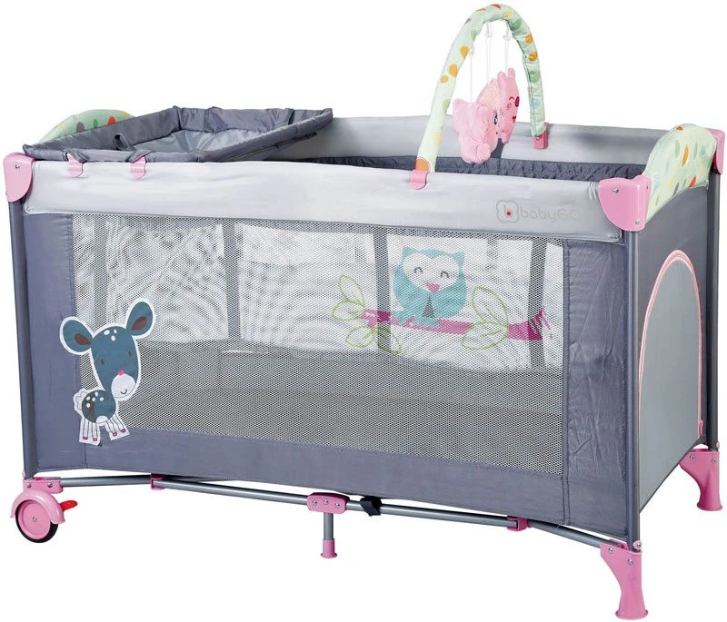 Babygo Sleepwell Pink Campingbed Met Bodemverhoger 4403 Babygo Sleepwell Pink Campingbed Met Bodemverhoger 4403 -babybenodigdheden babygo sleepwell pink campingbed met bodemverhoger 3