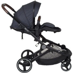 Babygo Twinner Grey Tandem Duowagen Incl. 2 Autostoelen -babybenodigdheden babygo twinner tandem duowagen 14 2 1