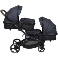 Babygo Twinner Grey Tandem Duowagen Incl. 2 Autostoelen -babybenodigdheden babygo twinner tandem duowagen 15 2 1