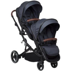 Babygo Twinner Grey Tandem Duowagen Incl. 2 Autostoelen -babybenodigdheden babygo twinner tandem duowagen 19 2 1