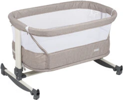Babygo Vivaldi Beige Wieg Aan Bed 4652 -babybenodigdheden babygo vivaldi beige wieg aan bed 4652 1