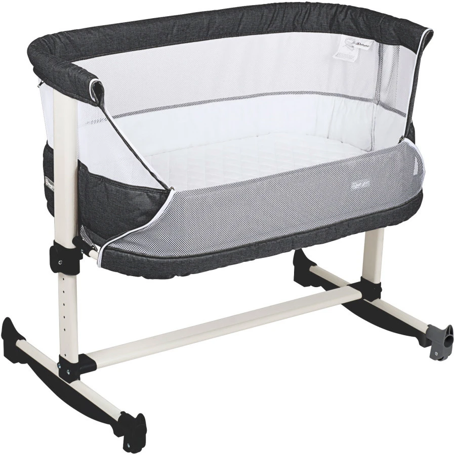 Babygo Vivaldi Dark Grey Wieg Aan Bed 4653 Babygo Vivaldi Dark Grey Wieg Aan Bed 4653 -babybenodigdheden babygo vivaldi dark grey wieg aan bed 4653 2