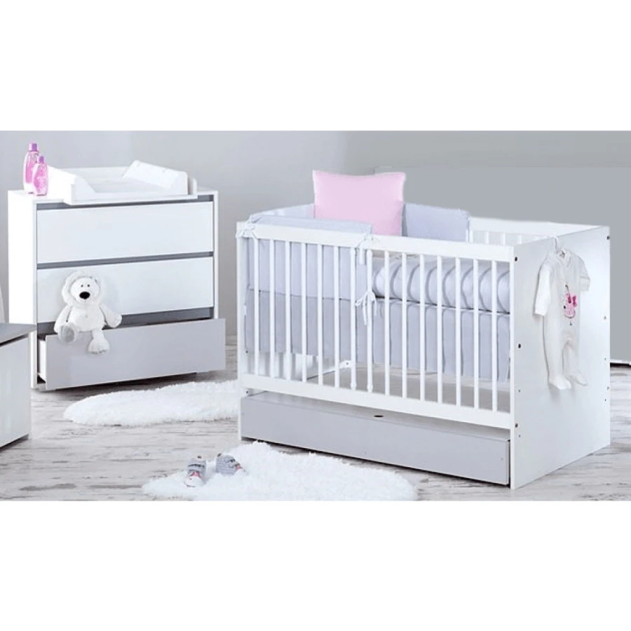 Babykamer Jasmijn: Ledikant en Commode Babykamer Jasmijn: Ledikant En Commode -babybenodigdheden babykamer jasmijn ledikant en commode