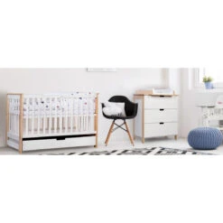 Ledikant Lieke Wit 60x120 Cm -babybenodigdheden babykamer lieke ledikant commode 1 2 1