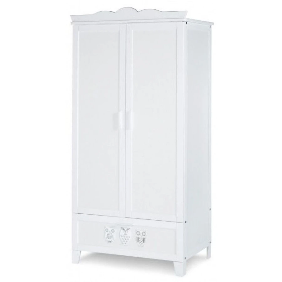 Babykamer Uil Wit: Ledikant, Commode en 2-Deurs Kast Babykamer Uil Wit: Ledikant, Commode En 2-Deurs Kast -babybenodigdheden babykamer uil wit ledikant commode en 2 deurs kast 4
