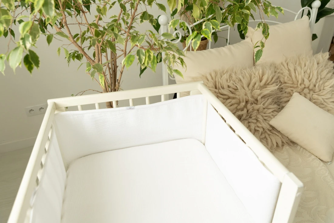 Babymatex Muslin Bump Air White 180 cm Bedbumper TB0445_01 Babymatex Muslin Bump Air White 180 Cm Bedbumper TB0445_01 -babybenodigdheden