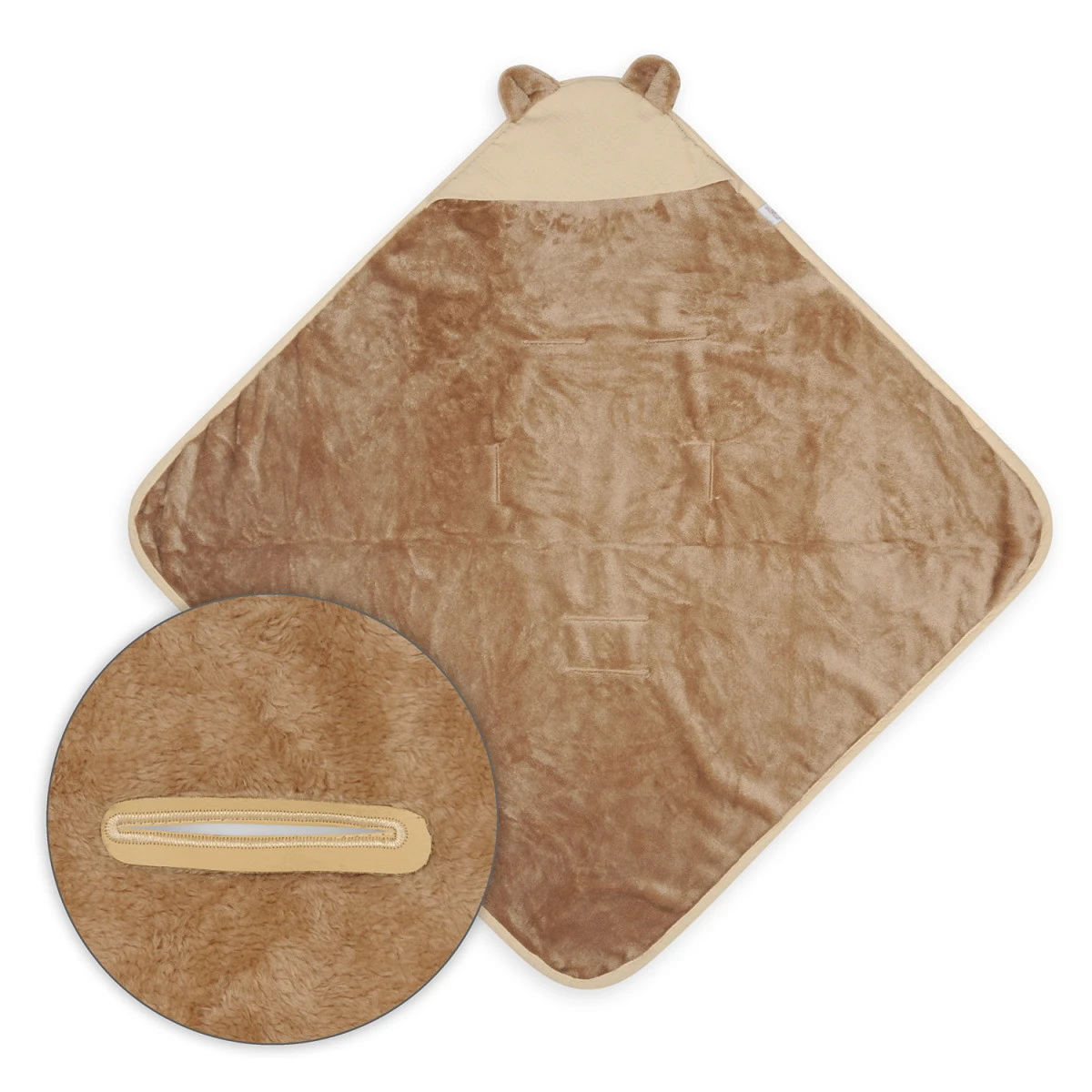 Babymatex Muslin Koala Brown/Beige 95x95 Cm Wikkeldeken Voor Autostoel TB0444_01 -babybenodigdheden