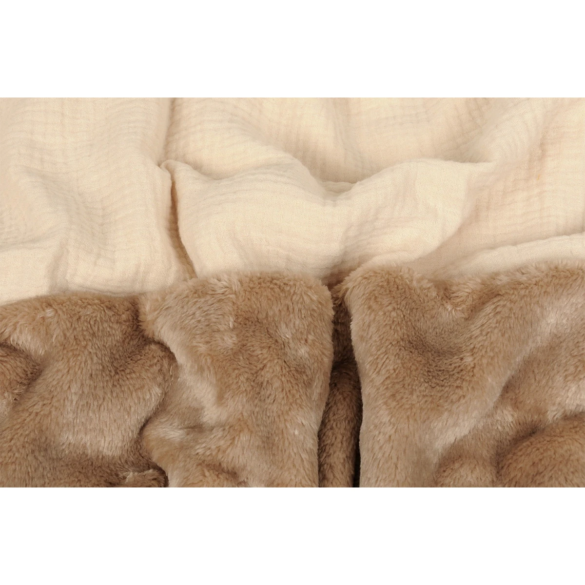 Babymatex Muslin Koala Brown/Beige 95x95 Cm Wikkeldeken Voor Autostoel TB0444_01 -babybenodigdheden