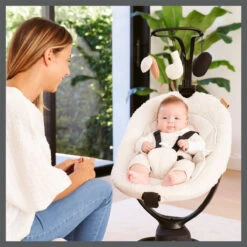 Babymoov Swoon Evolution Teddy Curl White Babyschommel A055020 -babybenodigdheden babymoov swoon evolution curl white babyschommel a055020 3