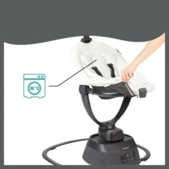 Babymoov Swoon Evolution Teddy Curl White Babyschommel A055020 -babybenodigdheden babymoov swoon evolution curl white babyschommel a055020 6