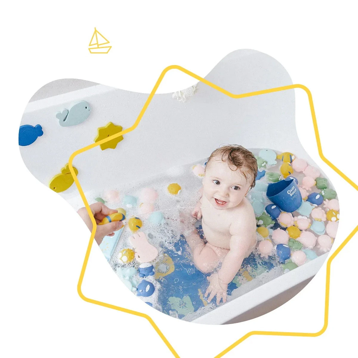 Badabulle Rigolo Splash 10 stuks Badspeeltjes met Tas B017024 Badabulle Rigolo Splash 10 Stuks Badspeeltjes Met Tas B017024 -babybenodigdheden badabulle rigolo splash 6 stuks badspeeltjes b017022 4 1