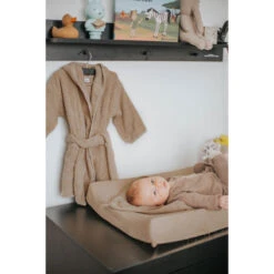 MamaLoes Badstof Nougat 1-2jr Badjas ML010302 -babybenodigdheden badstof nougat 01 13