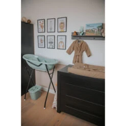 MamaLoes Grijs Badset Incl. Witte Badstandaard -babybenodigdheden badstof nougat 03 2