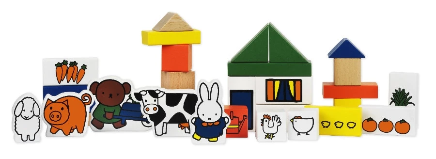 Bambolino Toys Nijntje Boerderij Houten Blokken 33410 Bambolino Toys Nijntje Boerderij Houten Blokken 33410 -babybenodigdheden bambolino toys nijntje boerderij houten blokken 33410 1