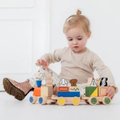 Bambolino Toys Nijntje Houten Blokkentrein 17065 -babybenodigdheden bambolino toys nijntje houten blokkentrein 17065 lifestyle 1