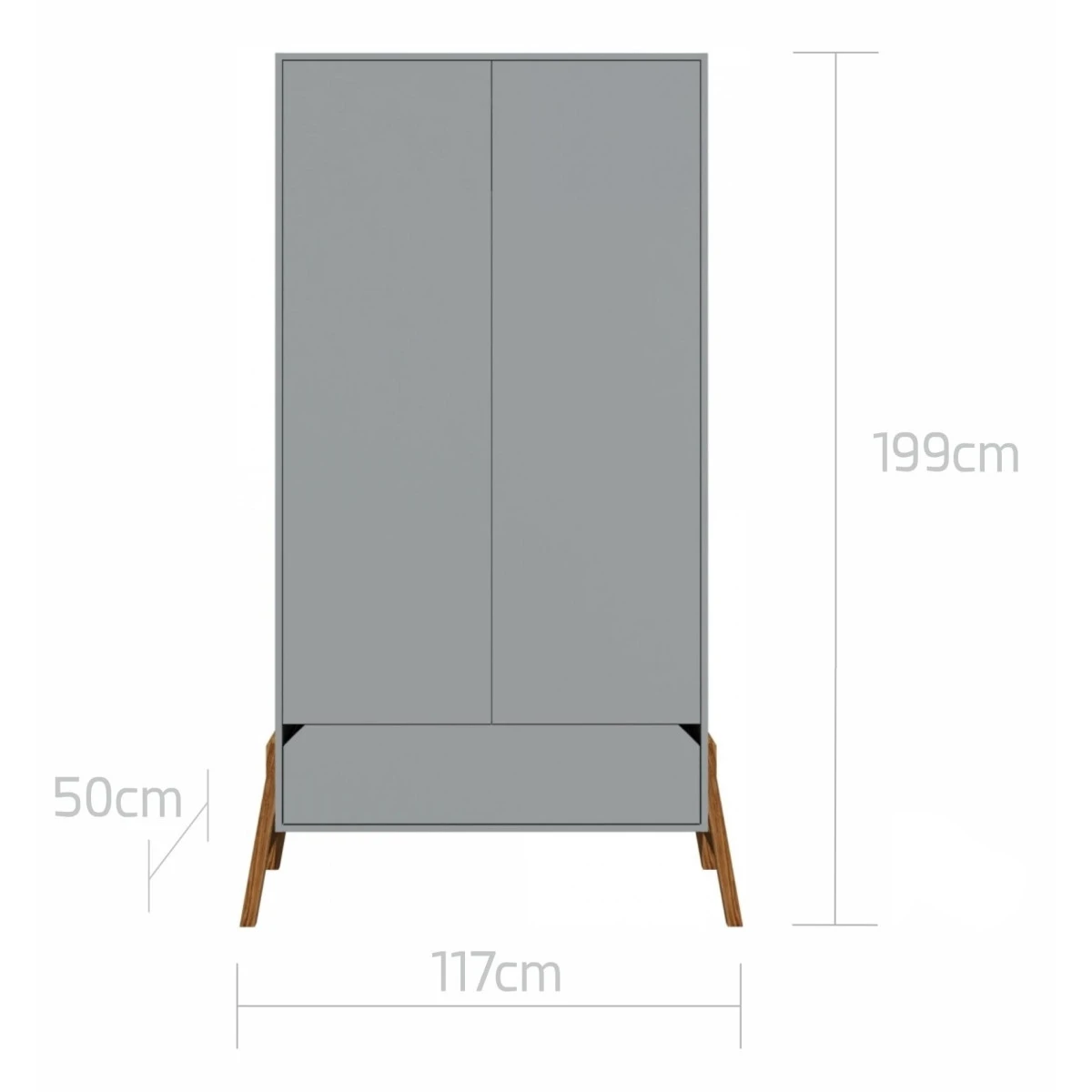 Bellamy Lotta Grey Babykamer: Ledikant/Juniorbed, Commode en 2-Deurskast Bellamy Lotta Grey Babykamer: Ledikant/Juniorbed, Commode En 2-Deurskast -babybenodigdheden bellamy lotta grey 2 deurskast loszsz2d 3 1