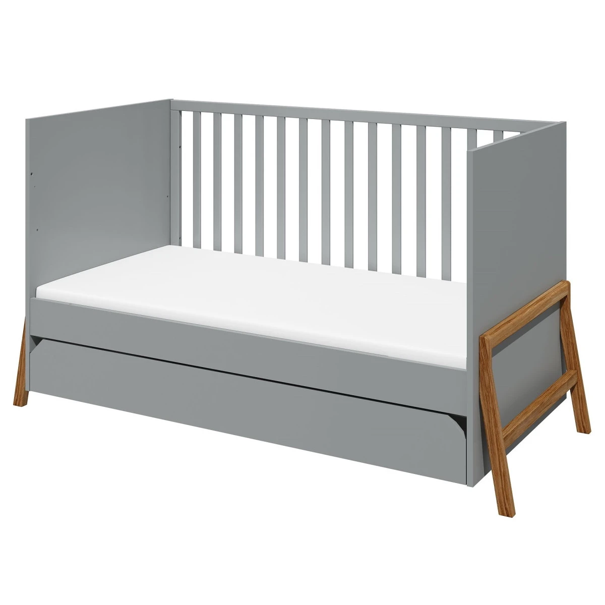 Bellamy Lotta Grey 70 X 140 Cm Ledikant/Juniorbed LOSZLO70 -babybenodigdheden