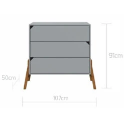 Bellamy Lotta Grey Babykamer: Ledikant/Juniorbed, Commode En 2-Deurskast 10 Bellamy Lotta Grey Babykamer: Ledikant/Juniorbed, Commode En 2-Deurskast -babybenodigdheden bellamy lotta grey commode loszkomo 4 2
