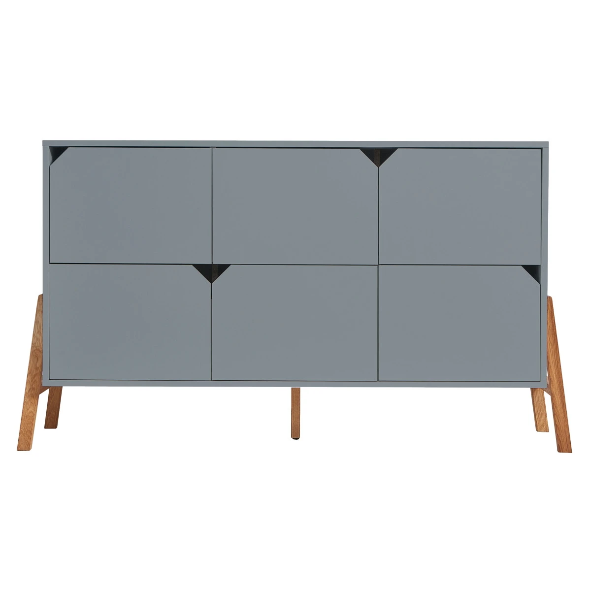 Bellamy Lotta Grey Commode met 6 Lades LOSZKO6S Bellamy Lotta Grey Commode Met 6 Lades LOSZKO6S -babybenodigdheden bellamy lotta grey commode met 6 lades loszko6s 1