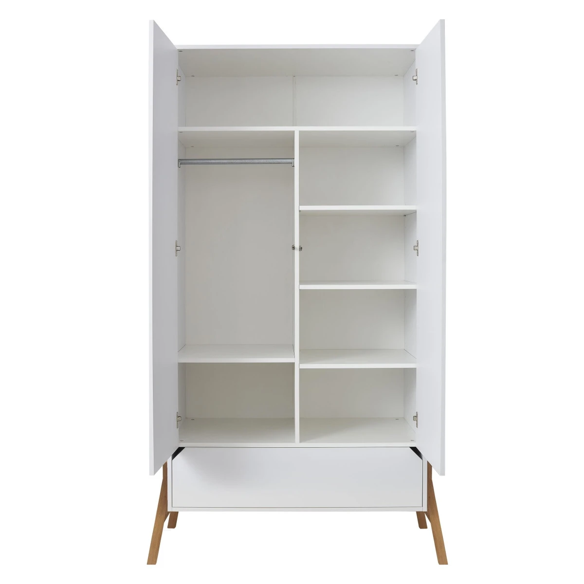 Bellamy Lotta Snow Babykamer: Ledikant/Juniorbed, Commode en 2-Deurskast Bellamy Lotta Snow Babykamer: Ledikant/Juniorbed, Commode En 2-Deurskast -babybenodigdheden bellamy lotta snow 2 deurskast lobisz2d 2 1