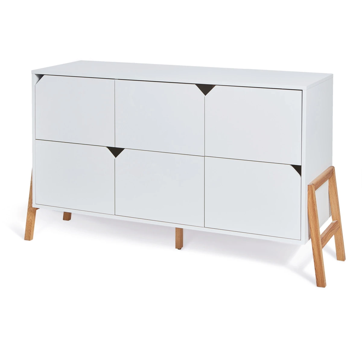 Bellamy Lotta Snow Commode met 6 Lades LOBIKO6S Bellamy Lotta Snow Commode Met 6 Lades LOBIKO6S -babybenodigdheden bellamy lotta snow commode met 6 lades lobiko6s 2