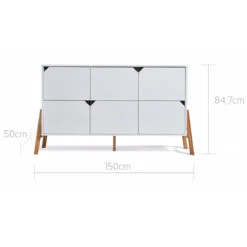 Bellamy Lotta Snow Commode Met 6 Lades LOBIKO6S 4 Bellamy Lotta Snow Commode Met 6 Lades LOBIKO6S -babybenodigdheden bellamy lotta snow commode met 6 lades lobiko6s 3