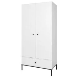 Bellamy Lumi White Babykamer: Ledikant/Juniorbed, Commode En 2-Deurskast 12 Bellamy Lumi White Babykamer: Ledikant/Juniorbed, Commode En 2-Deurskast -babybenodigdheden bellamy lumi white 2 deurskast lubisz2d 2 1