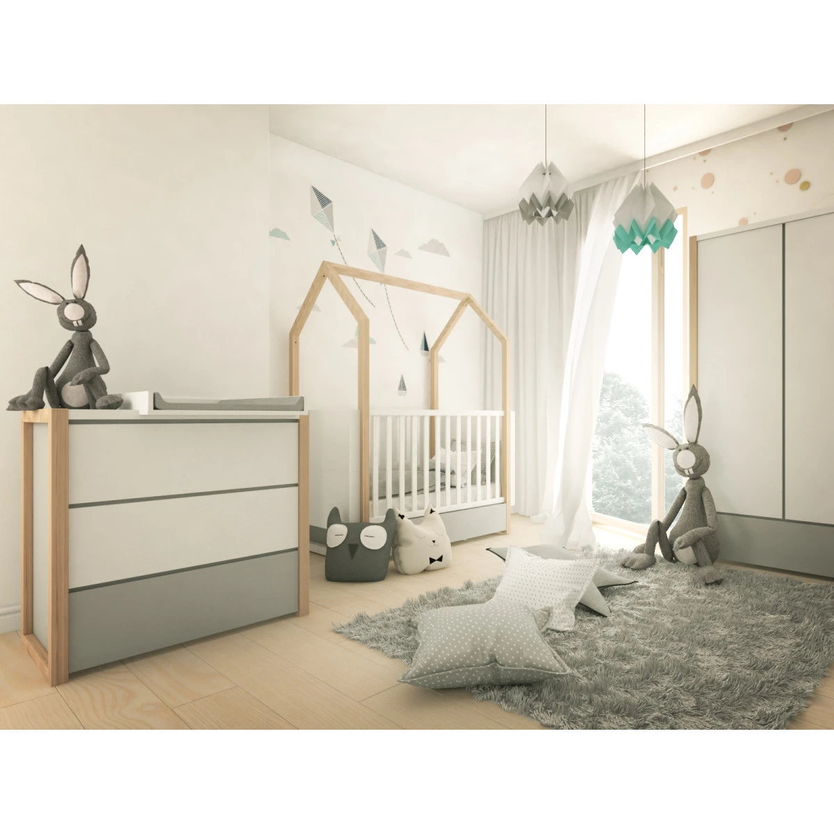 Bellamy Pinette Babykamer: Ledikant/Juniorbed, Commode en 2-Deurskast Bellamy Pinette Babykamer: Ledikant/Juniorbed, Commode En 2-Deurskast -babybenodigdheden bellamy pinette babykamer 07