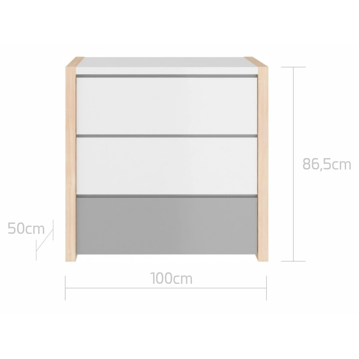 Bellamy Pinette Babykamer: Ledikant/Juniorbed en Commode Bellamy Pinette Babykamer: Ledikant/Juniorbed En Commode -babybenodigdheden bellamy pinette commode pibskomo 3 1