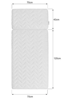 Bellamy UP! White 70 X 120/160 Cm 2-in-1 Meegroei Ledikant En Commode -babybenodigdheden bellamy up 70 x 120 160 cm matras voor up ledikant matuplo 3