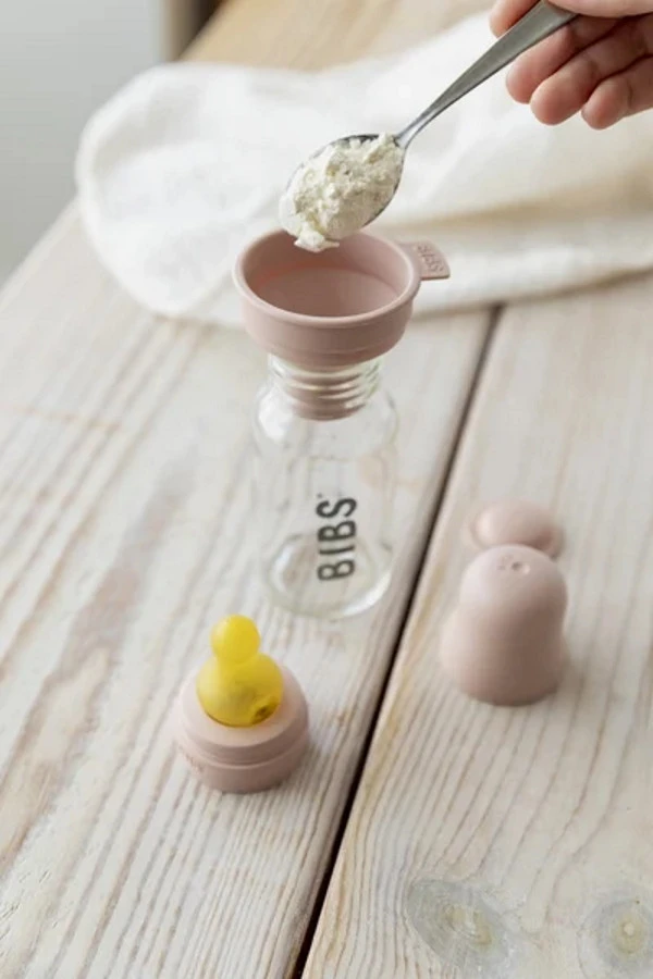 Bibs Blush 225 ml Glazen Fles 5014244 Bibs Blush 225 Ml Glazen Fles 5014244 -babybenodigdheden bibs glazen fles trechter 1 1