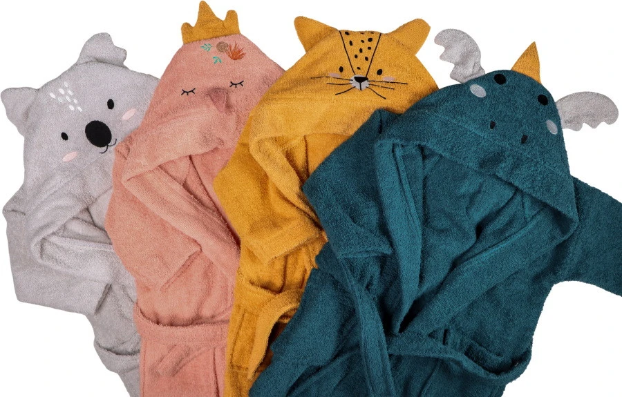 Blush & Blossom Dragon Diego 0-1jr Badstof Badjas TR-BB4206 Blush & Blossom Dragon Diego 0-1jr Badstof Badjas TR-BB4206 -babybenodigdheden bluch blossom bathrobe 1