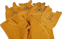 Blush & Blossom Leopard Lenny Badstof Badcape TR-BB4204 -babybenodigdheden blush blossom leopard lenny badcape bathrobe bibs poncho 1 1 1