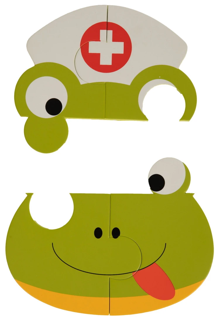 Bo Jungle B-Animal Tijger Neushoorn Kikker 3 Stuks Puzzel B950020 Bo Jungle B-Animal Tijger Neushoorn Kikker 3 Stuks Puzzel B950020 -babybenodigdheden bo jungle b animal tijger neushoorn kikker 3 stuks puzzel b950020 3