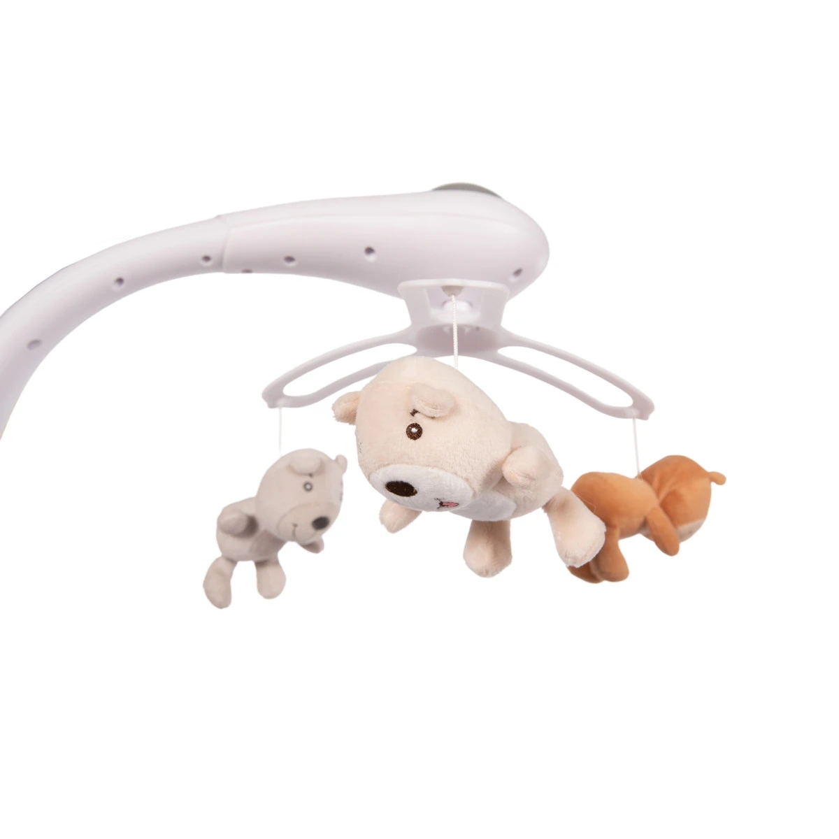 Bo Jungle B-Pure White Automatische Wieg B725000 Bo Jungle B-Pure White Automatische Wieg B725000 -babybenodigdheden bo jungle b pure white automatische wieg b725000 muziekmobiel