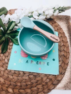 Bo Jungle B-Suction Bowl Blauw Kommetje Met Lepel B500610 -babybenodigdheden bo jungle b suction bowl blauw kommetje met lepel b500610 10