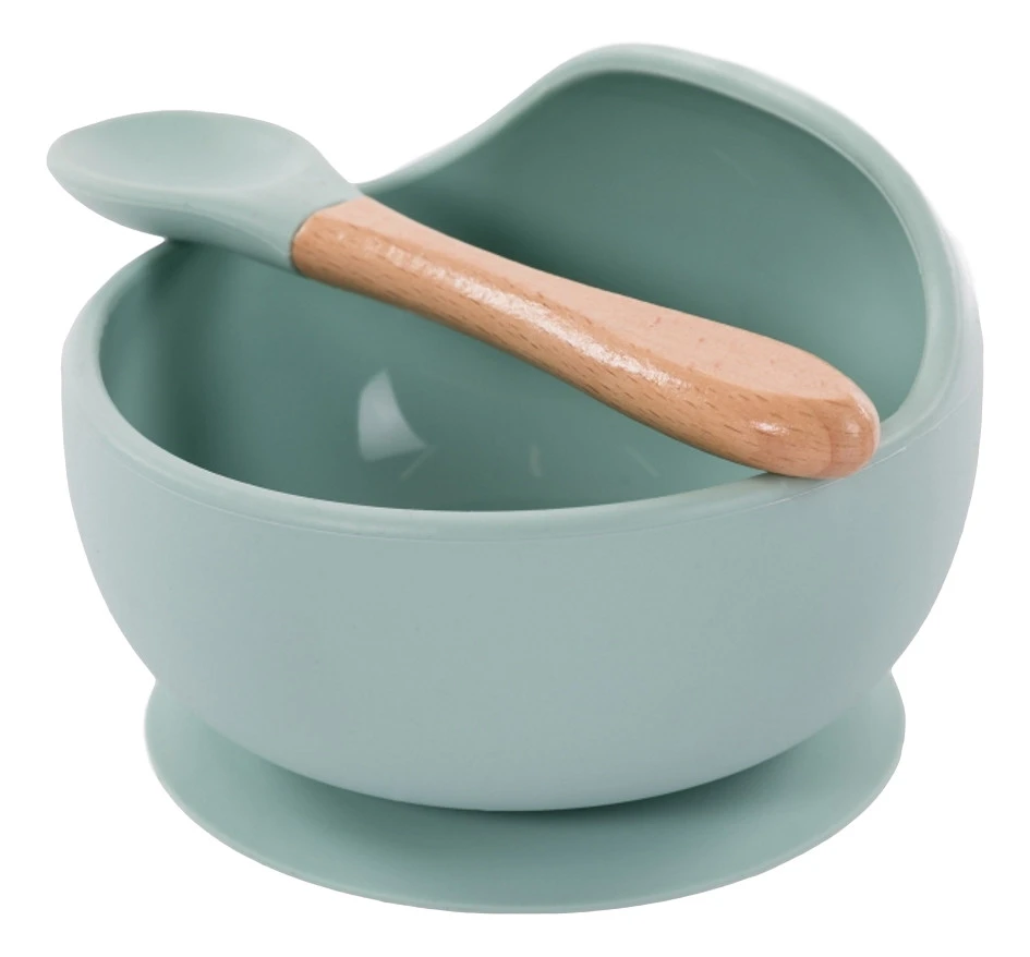 Bo Jungle B-Suction Bowl Blauw Kommetje Met Lepel B500610 -babybenodigdheden bo jungle b suction bowl blauw kommetje met lepel b500610 3 1