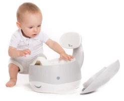 Bo Jungle Walvis Grijs Baby Potje B410410 -babybenodigdheden bo jungle walvis grijs baby potje b410410