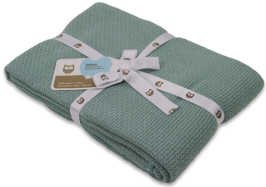 Briljant Pique Stonegreen 100 x 150 cm Zomer Ledikantdeken 60R Briljant Pique Stonegreen 100 X 150 Cm Zomer Ledikantdeken 60R -babybenodigdheden