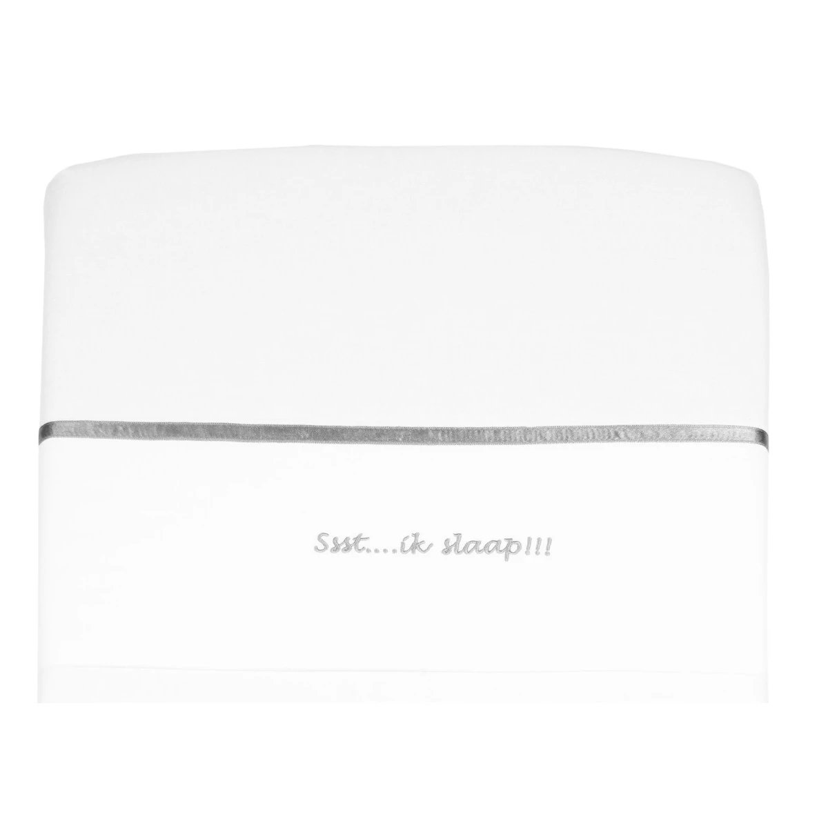 Briljant Ssst....ik slaap!!! Grijs 75 x 100 cm Wieglaken Briljant Ssst....ik Slaap!!! Grijs 75 X 100 Cm Wieglaken -babybenodigdheden