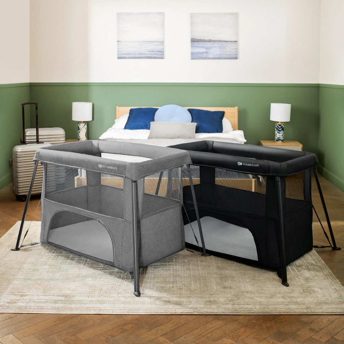 Kinderkraft Cami Black 3-in-1 Campingbed KLCAMI00BLK0000 Kinderkraft Cami Black 3-in-1 Campingbed KLCAMI00BLK0000 -babybenodigdheden cami sfeer 6 1