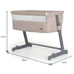 Cangaroo Connect Us Beige Wieg Aan Bed -babybenodigdheden cangaroo connect us beige wieg aan bed 11