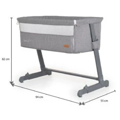 Cangaroo Connect Us Grey Wieg Aan Bed -babybenodigdheden cangaroo connect us grey wieg aan bed 11
