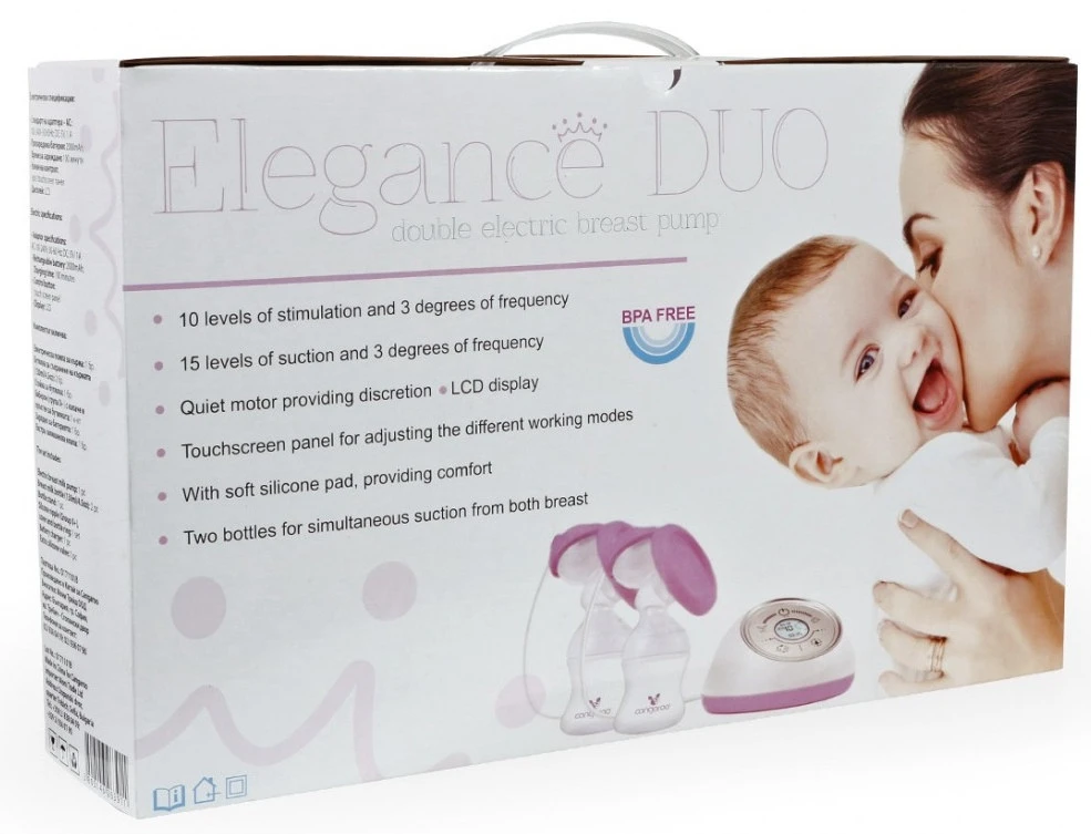 Cangaroo Elegance Dubbele Elektrische Borstkolf XN-D211 Cangaroo Elegance Dubbele Elektrische Borstkolf XN-D211 -babybenodigdheden cangaroo elegance dubbele elektrische borstkolf 6