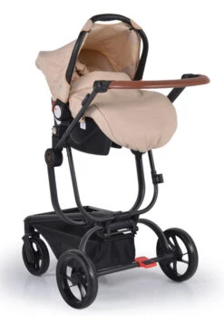 Cangaroo Ellada Beige 3-in-1 Combi Kinderwagen Incl. Autostoel -babybenodigdheden cangaroo ellada beige 3 in 1 kinderwagen incl. autostoel 15