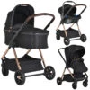Cangaroo Empire Black 3-in-1 Kinderwagen Incl. Autostoel -babybenodigdheden cangaroo empire black 3 in 1 kinderwagen incl. autostoel 1