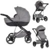 Cangaroo Florence Grey 3-in-1 Kinderwagen Incl. Autostoel 109996 -babybenodigdheden cangaroo florence grey 3 in 1 kinderwagen incl. autostoel 109996 1